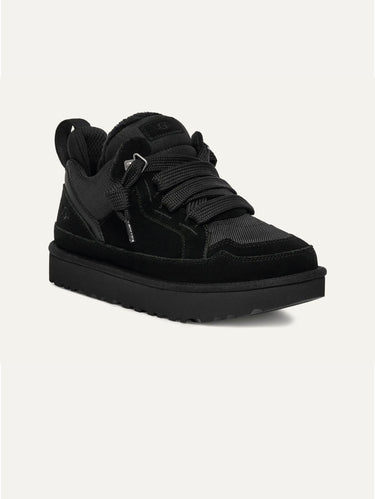 Herren-Sneaker aus schwarzem Veloursleder Lowmel