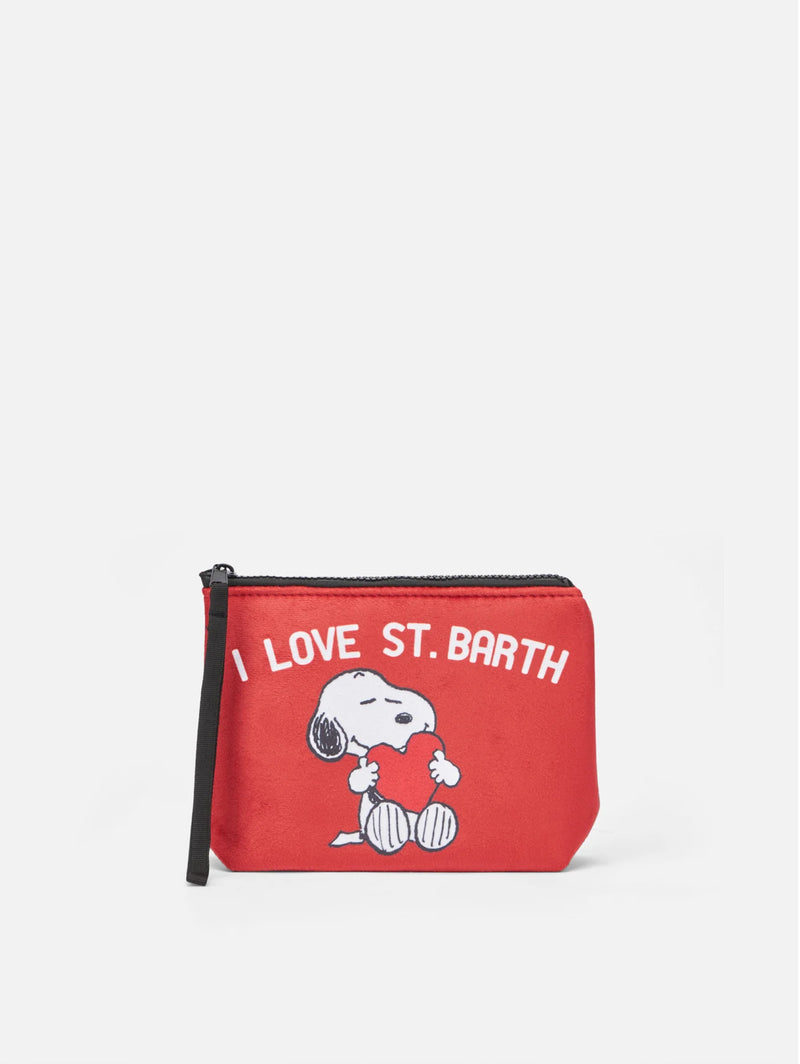 MC2 SAINT BARTH-Pochette con Stampa Snoopy Rosso-TRYME Shop