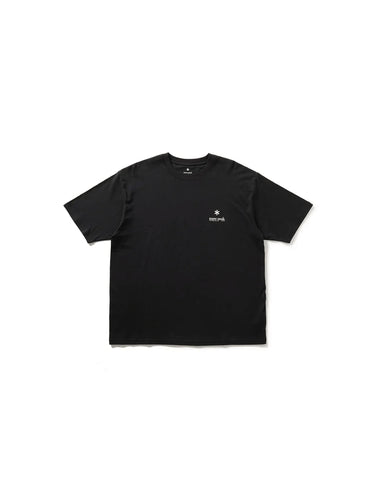 T-shirt a Maniche Corte in Cotone Biologico Nero