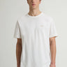 WOOLRICH-T-shirt Girocollo in Cotone Organico Bianco-TRYME Shop