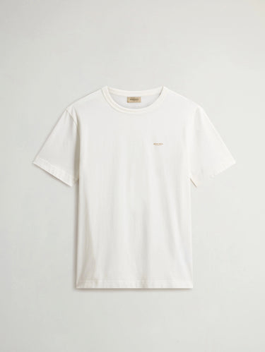 Crew Neck T-shirt in White Organic Cotton