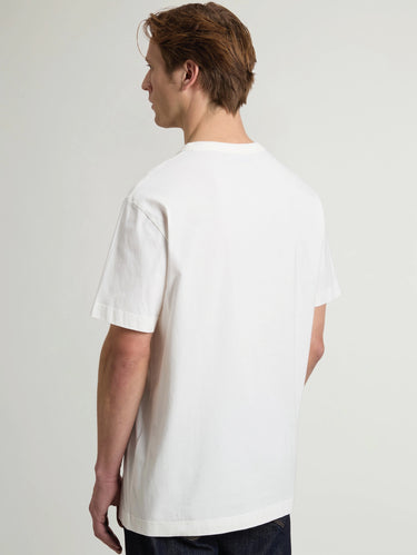 Crew Neck T-shirt in White Organic Cotton