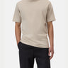 CLOSED-T-shirt Girocollo in Jersey Grigio Fango-TRYME Shop