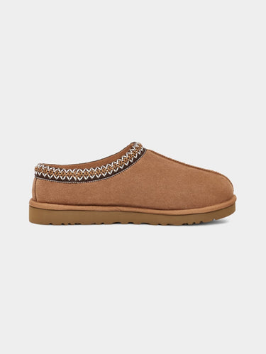 Tasman Suède Heren Slippers Kastanje