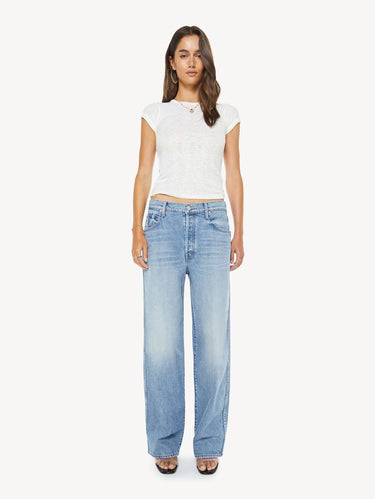 Mid-Waist Jeans mit schmal zulaufendem Bein in Blau