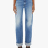 MOTHER-Jeans Vita Bassa Blu Medio-TRYME Shop