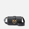 PINKO-Borsa Piccola a Spalla in Pelle Mini Love Bag Slouchy Nero-TRYME Shop