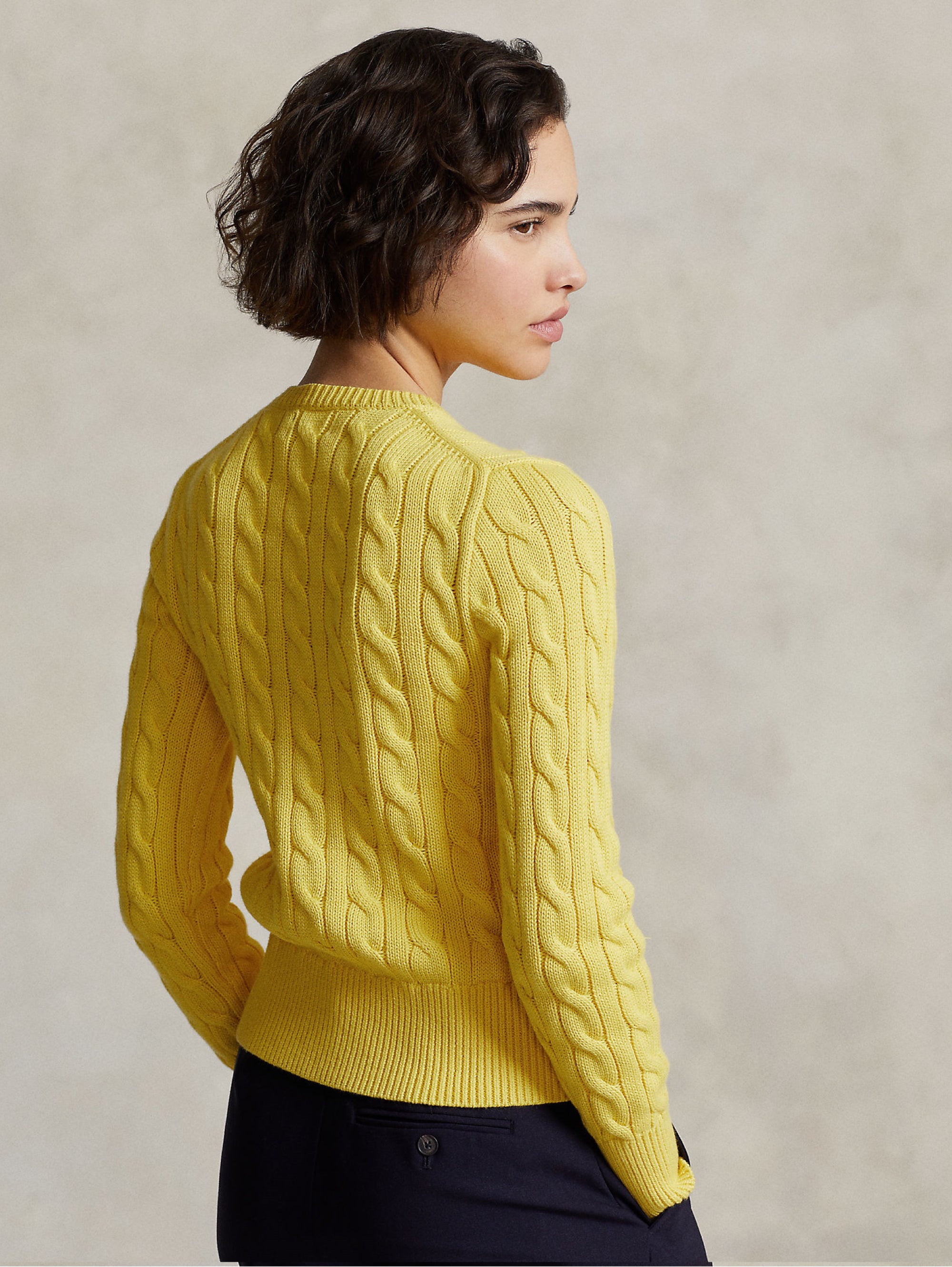 Yellow Cable Cardigan