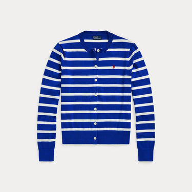 Gestreifter Cardigan in Blau/Weiß