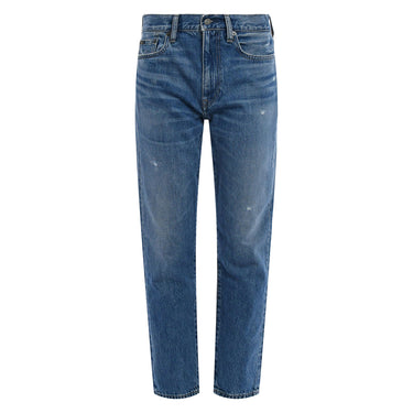 RALPH LAUREN-Jeans Boyfriend con Vita Media Blu-TRYME Shop