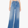 MOTHER-Jeans Gamba a Palazzo e Vita Alta Blu Medio-TRYME Shop