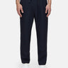 CLOSED-Pantaloni con Coulisse in Fresco Lana Blu-TRYME Shop