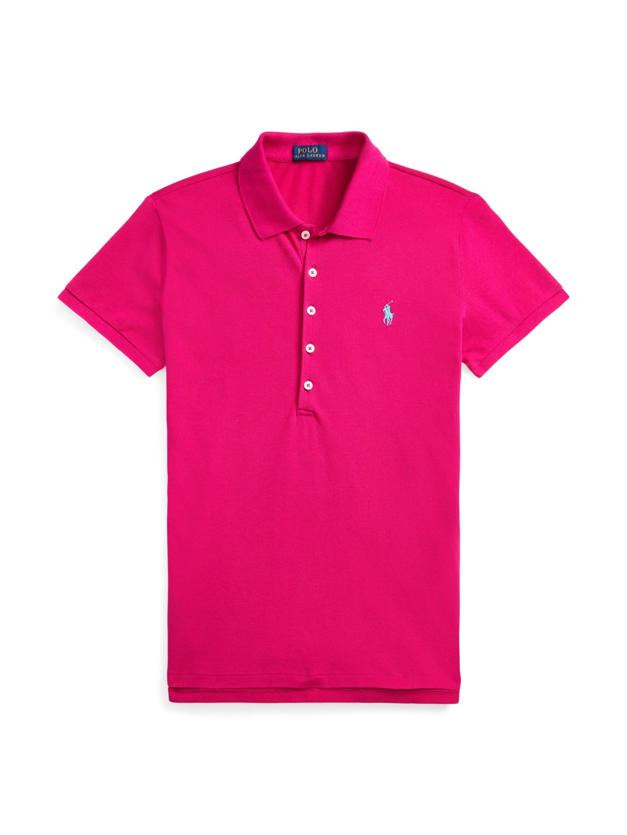 Pink Slim Fit Short Sleeve Polo Shirt