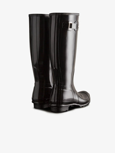 Bottines Wellington Original en Caoutchouc Brillant Noires