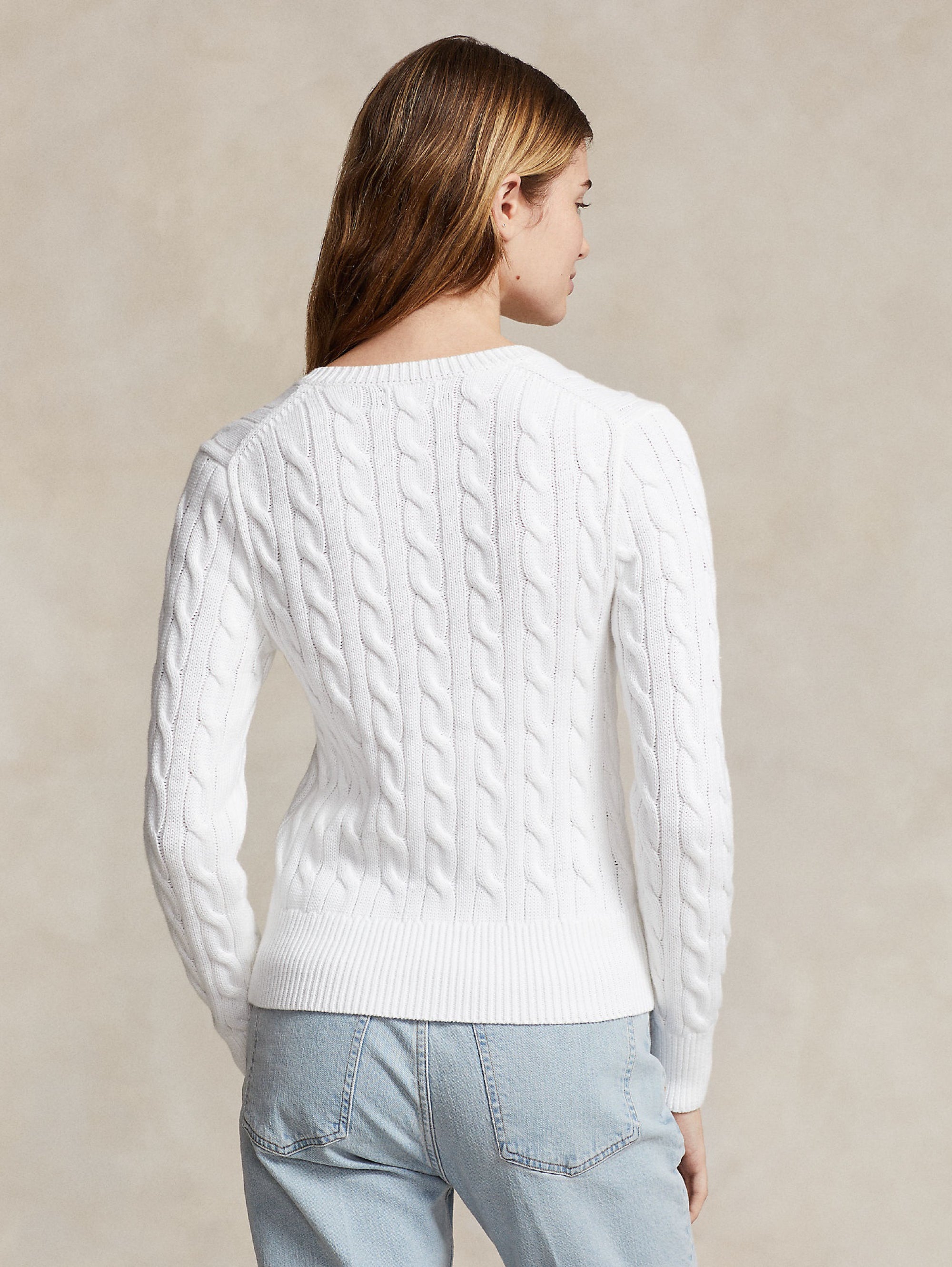 White Cable Cardigan