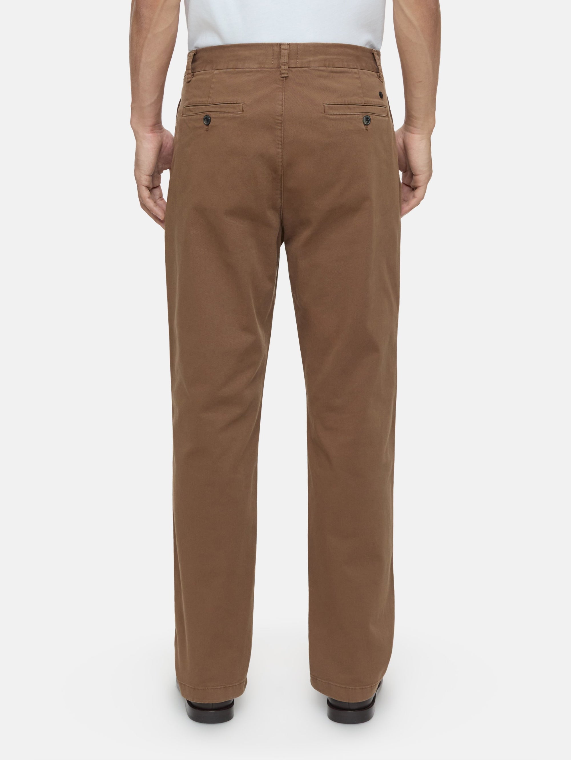 Pantaloni in Twill di Cotone Legno