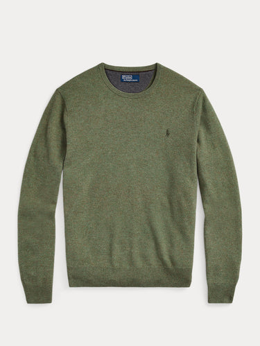 Green Wool Crewneck Sweater