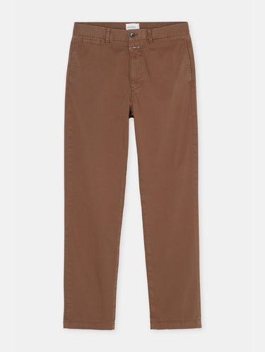 Broek van katoenen twill hout