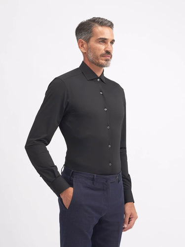 Camicia Active Shirt in Twill Nero