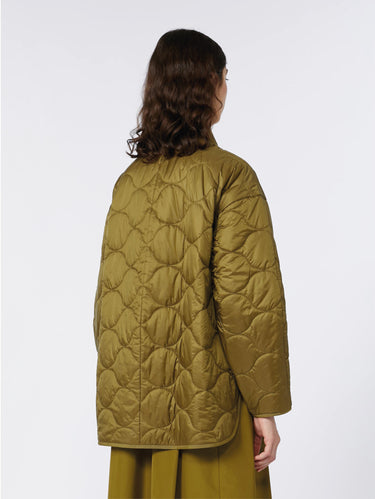 Surchemise en nylon ultra léger à losanges vert olive
