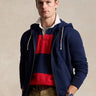 RALPH LAUREN-Felpa con Cappuccio Blu-TRYME Shop