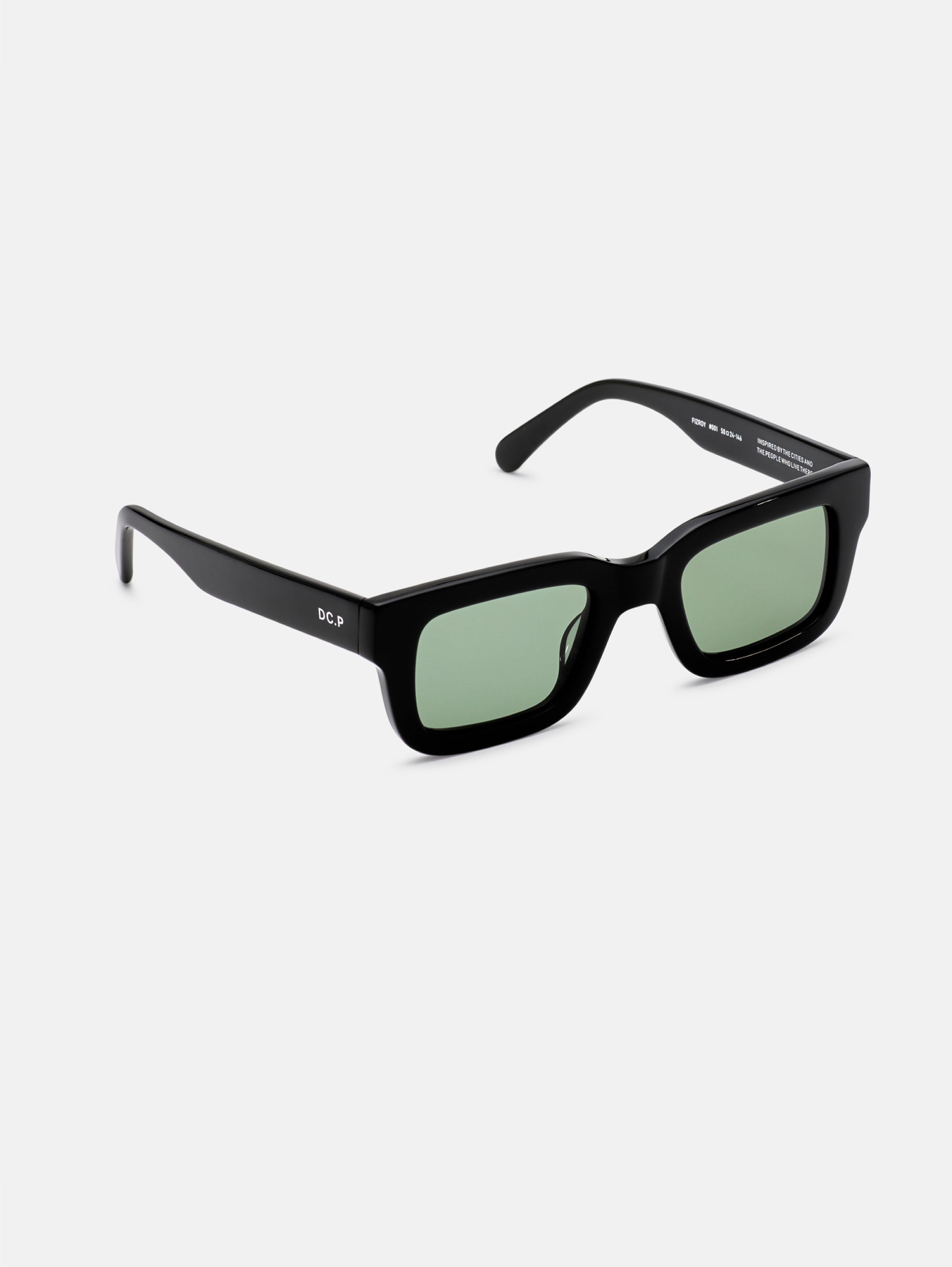 Fizroy Sunglasses Black/Green
