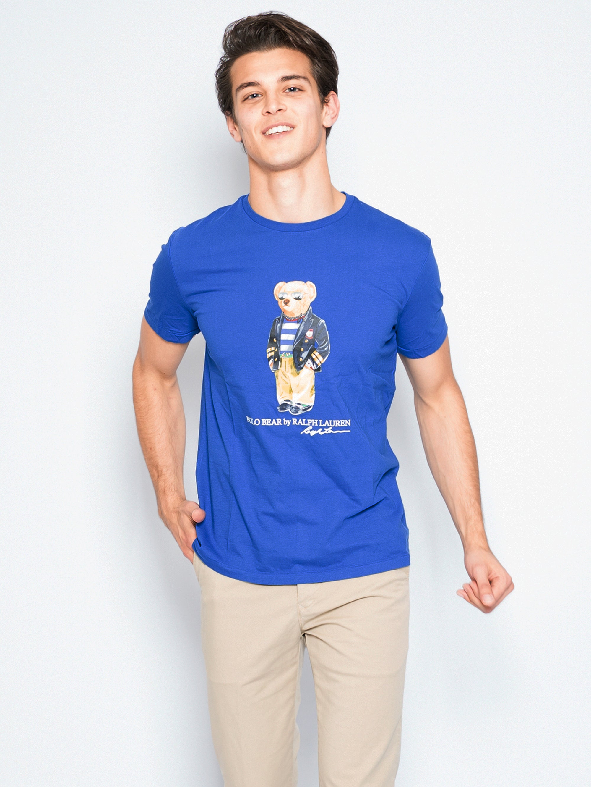 RALPH LAUREN-T-shirt Teddy Bear Blu-TRYME Shop