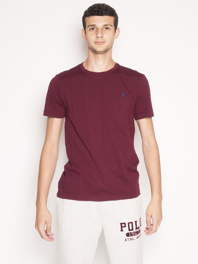 RALPH LAUREN-T-Shirt in Cotone Rosso-TRYME Shop