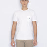 RALPH LAUREN-T-shirt con Taschino Bianco-TRYME Shop
