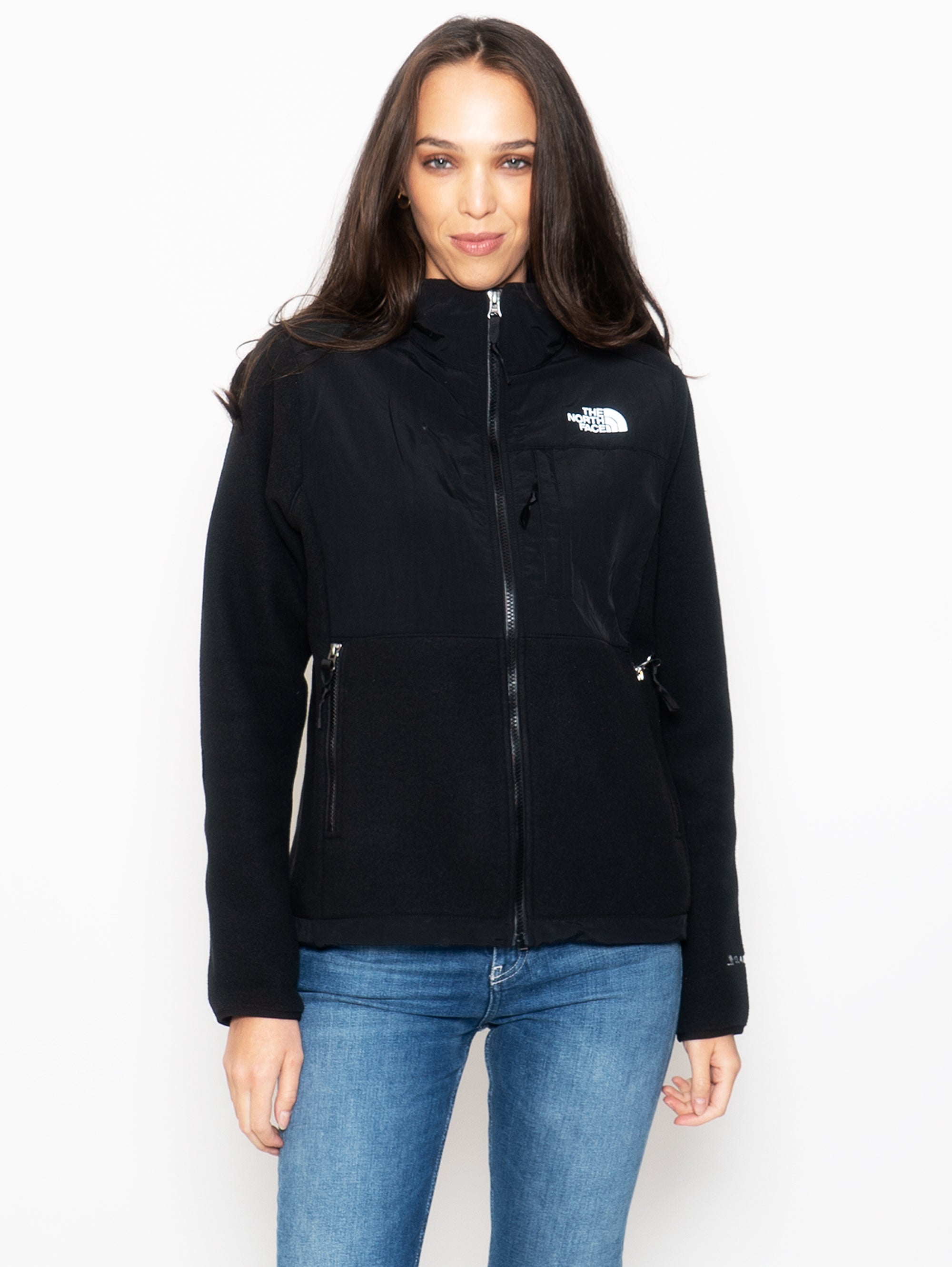 THE NORTH FACE-Giacca Denali in Pile Riciclato Nero-TRYME Shop