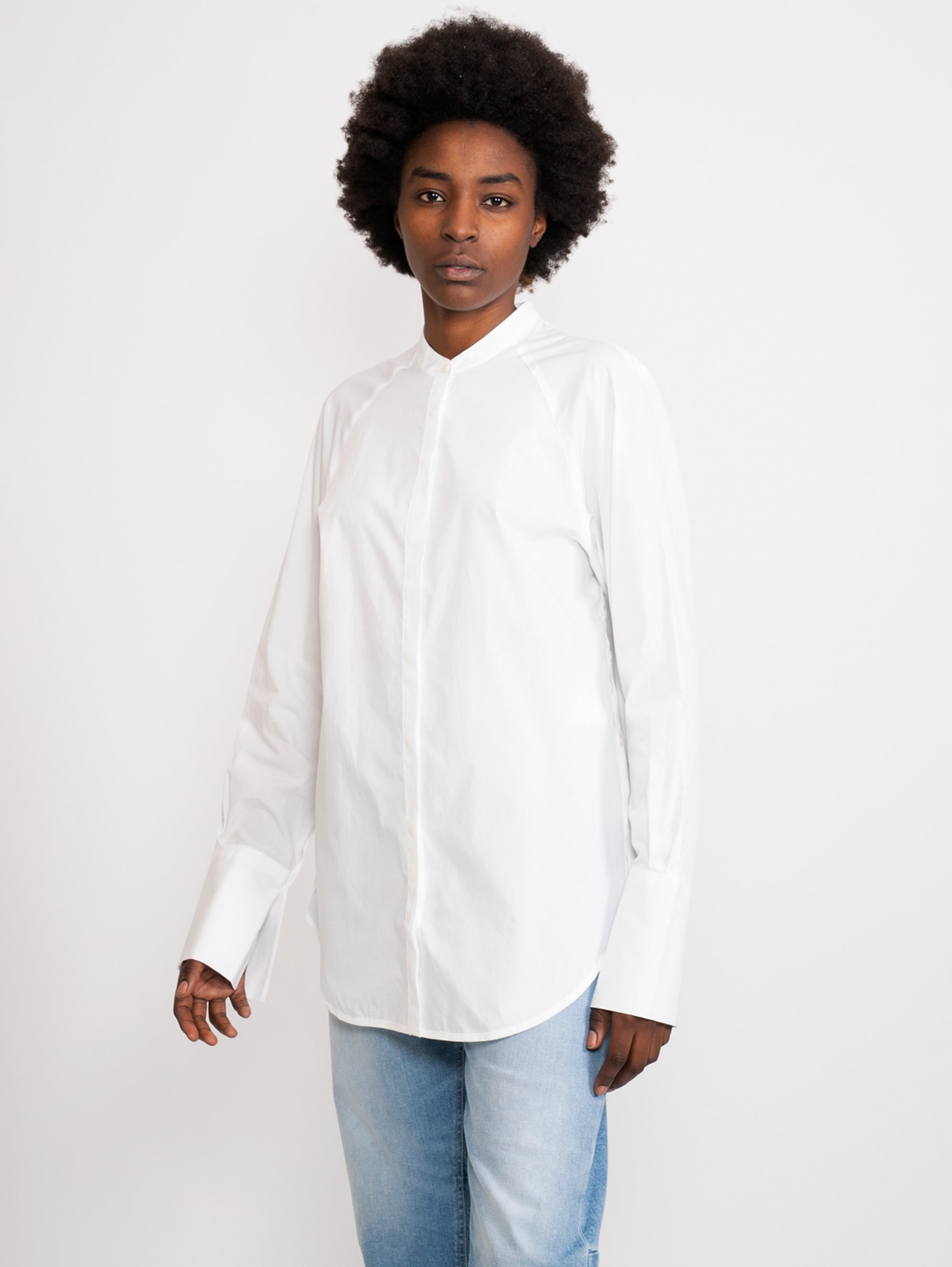 CLOSED-Camicia Regular Fit Bianco-TRYME Shop