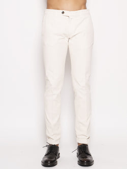 40WEFT-Chino in cavalry twill Bianco-TRYME Shop