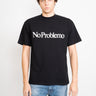 ARIES-T-shirt con Stampa No Problemo Nero-TRYME Shop