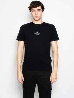 STONE ISLAND-T-shirt Archivio con Stampa Nero-TRYME Shop