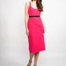 PINKO-Abito Longuette a Tubino Rosso-TRYME Shop