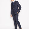 MANUEL RITZ-Abito finestrato in fresco lana Blu-TRYME Shop