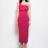 FEDERICA TOSI-Abito Lungo in Maglia Mono Spalla Fucsia-TRYME Shop