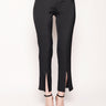 FEDERICA TOSI-Pantalone con orlo con spacco Nero-TRYME Shop