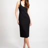 PINKO-Abito Longuette a Tubino Nero-TRYME Shop