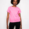 PINKO-T-shirt Basico con Micro Stampa Rosa-TRYME Shop