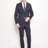 MANUEL RITZ-Abito in micro fantasia Blu-TRYME Shop