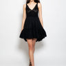 PINKO-Abito Corto con Top in Maglia Nero-TRYME Shop