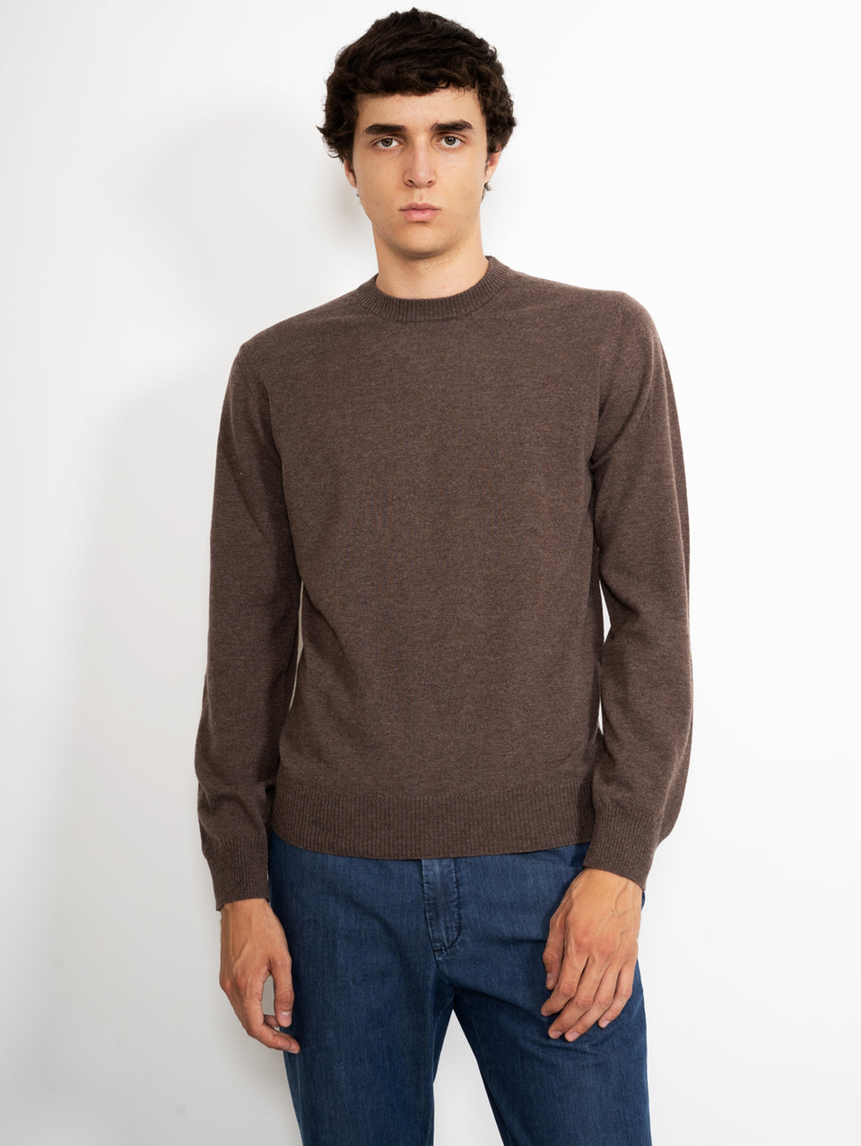 ALPHA STUDIO - Maglia Girocollo in Geelong Visone – TRYME Shop