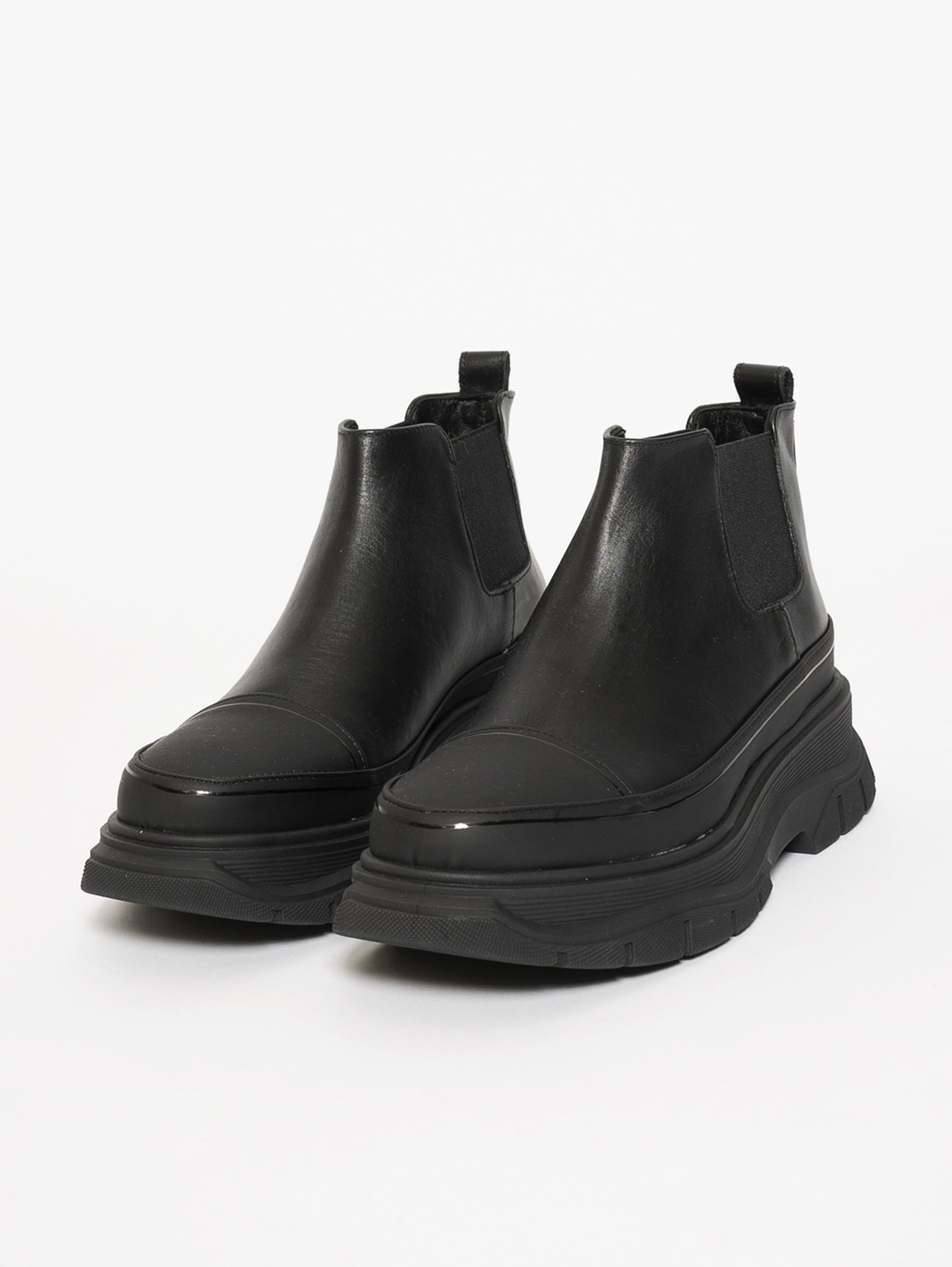 Black Platform Ankle Boot