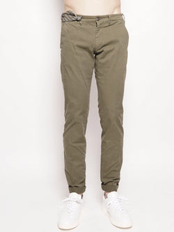 40WEFT-Lenny - Pantalone Chinos Verde-TRYME Shop