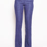 KILTIE-Pantalone in lino a zampa Blu Royal-TRYME Shop