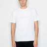STONE ISLAND-T-shirt con Logo Ricamato Bianco-TRYME Shop