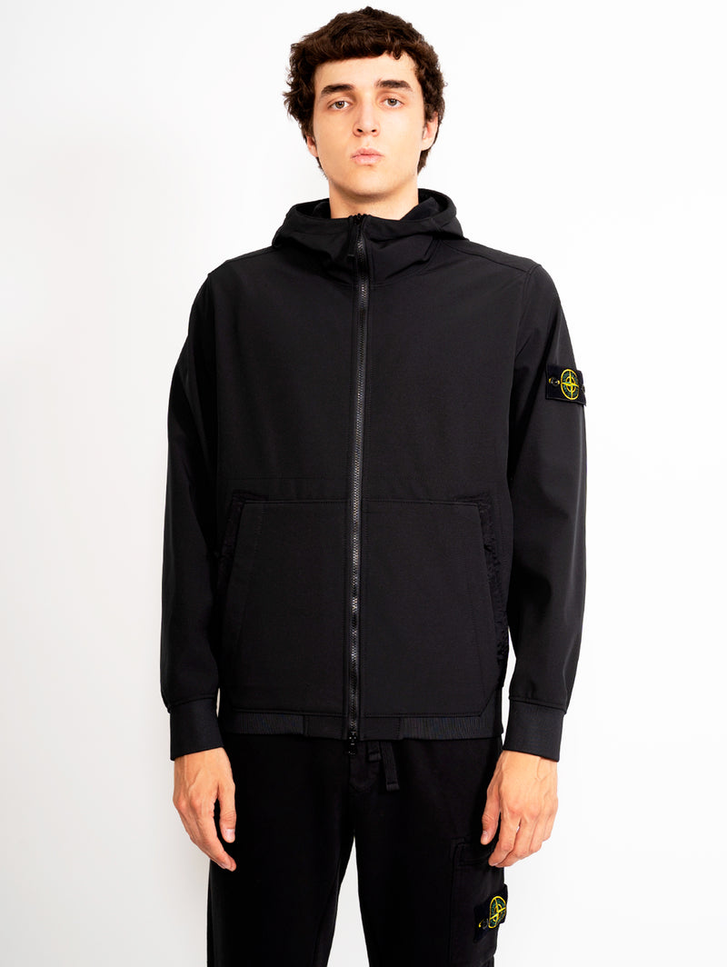 STONE ISLAND - Soft Shell-r Jacket with Black Hood – TRYME Shop
