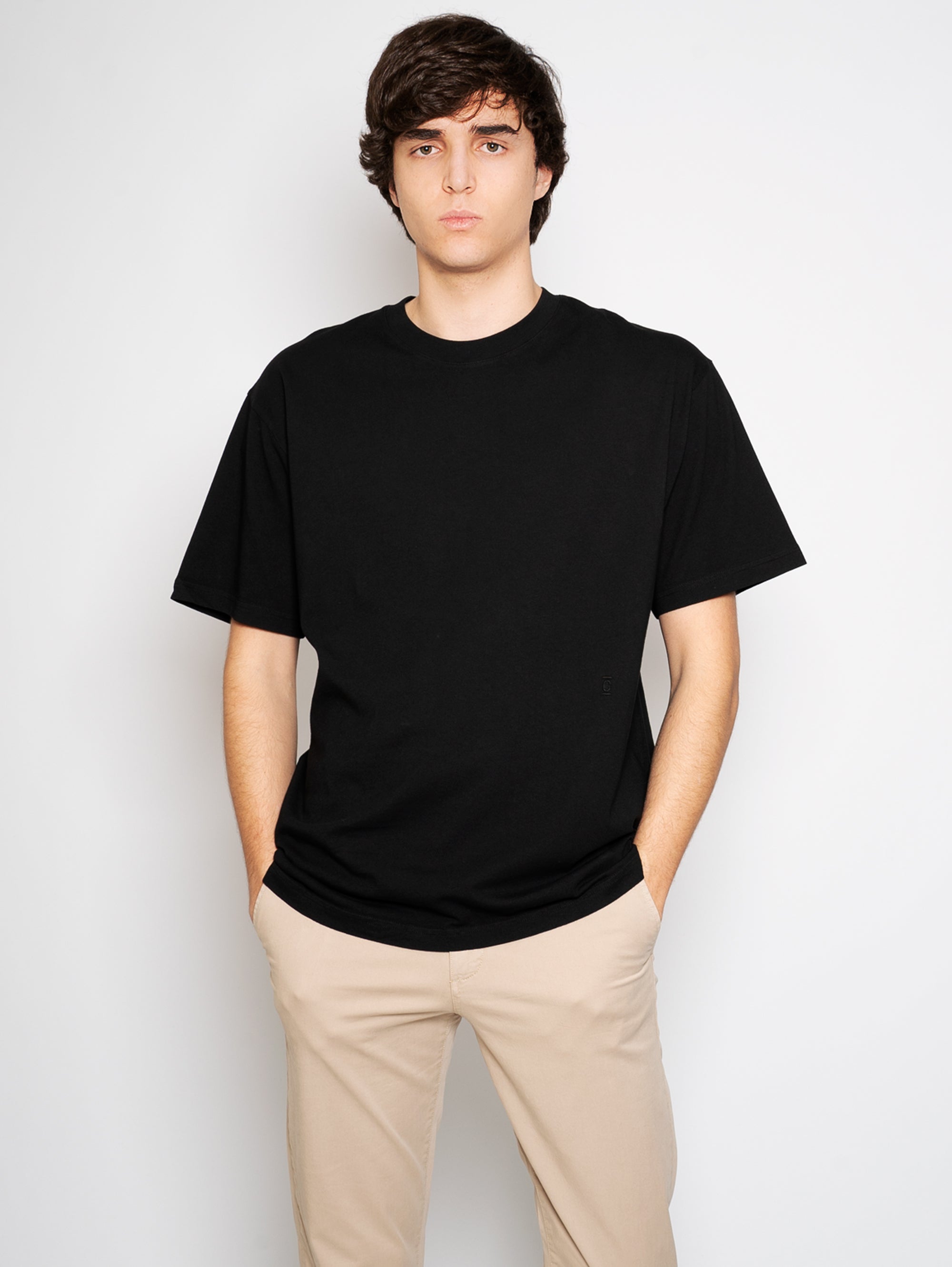CLOSED-T-shirt Regular Fit Nero-TRYME Shop