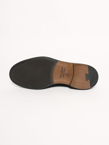 Derby in cuoio liscio Testa moro/ Bordeaux-Scarpe-Duca di Wells-TRYME Shop